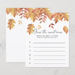 Guess the Sweet Mess Baby Shower Game - Leaves