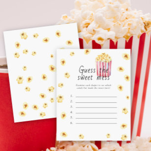 Guess the Sweet Mess Baby Shower Game - Popcorn