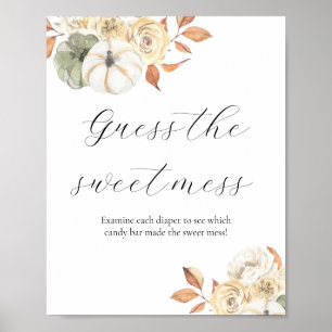 Guess the Sweet Mess Baby Shower Sign