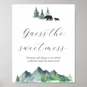 Guess the Sweet Mess Baby Shower Sign