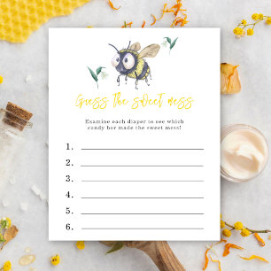 Guess the sweet mess - Bee baby shower game