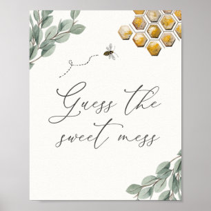 Guess the Sweet Mess Bee Eucalyptus Sign