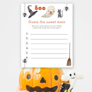 Guess the sweet mess - Boo baby shower game