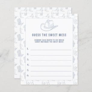 GUESS THE SWEET MESS - Cowboy Baby Shower 