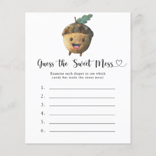 Guess the Sweet Mess game - Cute acorn