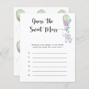 Guess the Sweet Mess game - Elephant