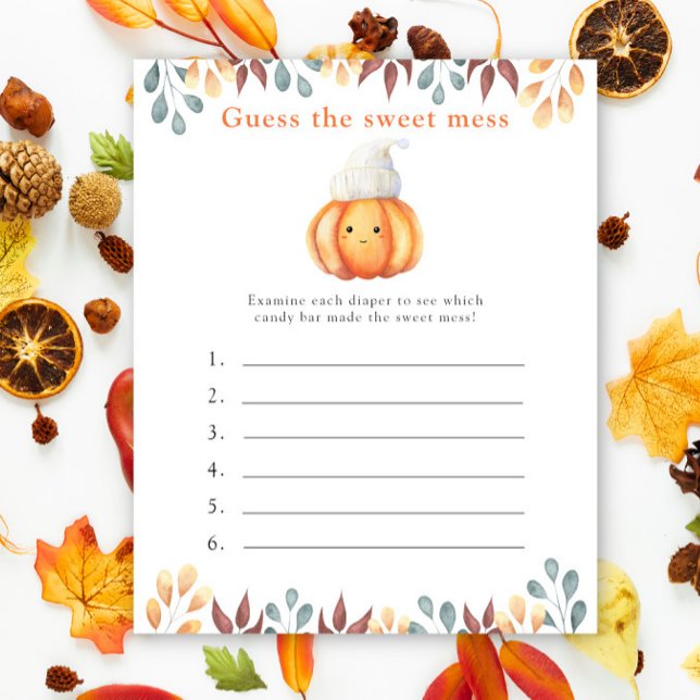 Guess the Sweet Mess game - Pumpkin  (Creator Uploaded)