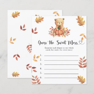 Guess the Sweet Mess game - Pumpkin bear