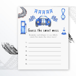 Guess the sweet mess - racing baby shower game