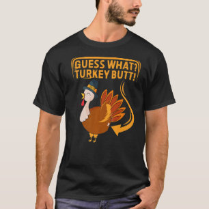 Guess Turkey Pilgrim Thanksgiving kids man girls T-Shirt