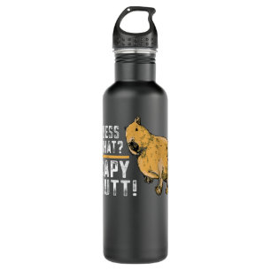 Guess what Capy Butt Capybara Funny Capibara  710 Ml Water Bottle