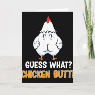Guess What Chicken Butt Clean Schoolyard Joke Card
