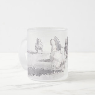 Guess what? Chicken Butt frosted short mug