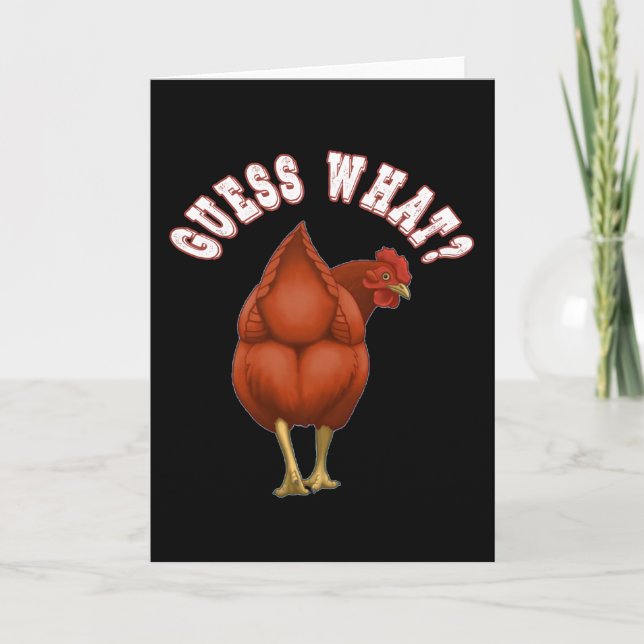 Guess what? Chicken butt! kid saying Card (Front)