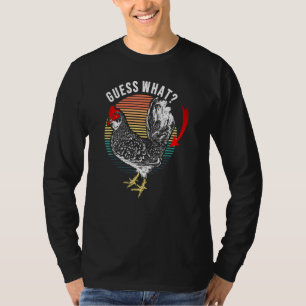 Guess What Chicken Butt Retro Joke T-Shirt