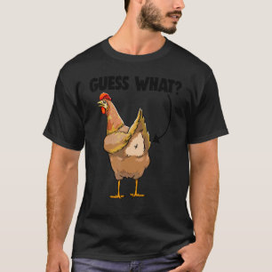 Guess What Chicken Butt Retro Women Love Chicken T-Shirt