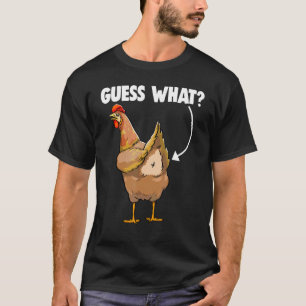 Guess What Chicken Butt Retro Women Love Chicken T-Shirt
