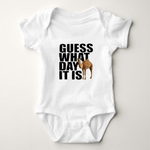 Guess What Day It Is Hump Day Camel Baby Bodysuit