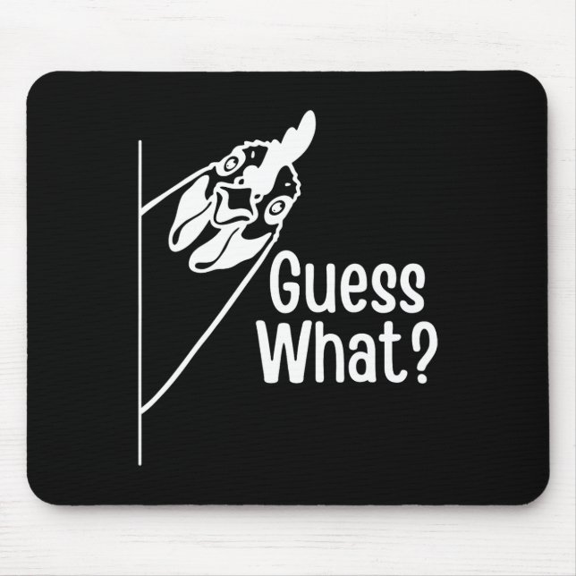 Guess What Funny Chicken Butt Joke  Mouse Mat (Front)