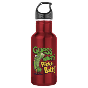 Guess What_ Pickle Butt! Funny Cucumber 532 Ml Water Bottle