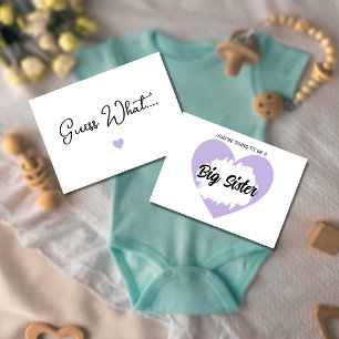 Guess what pregnancy announcement for sister