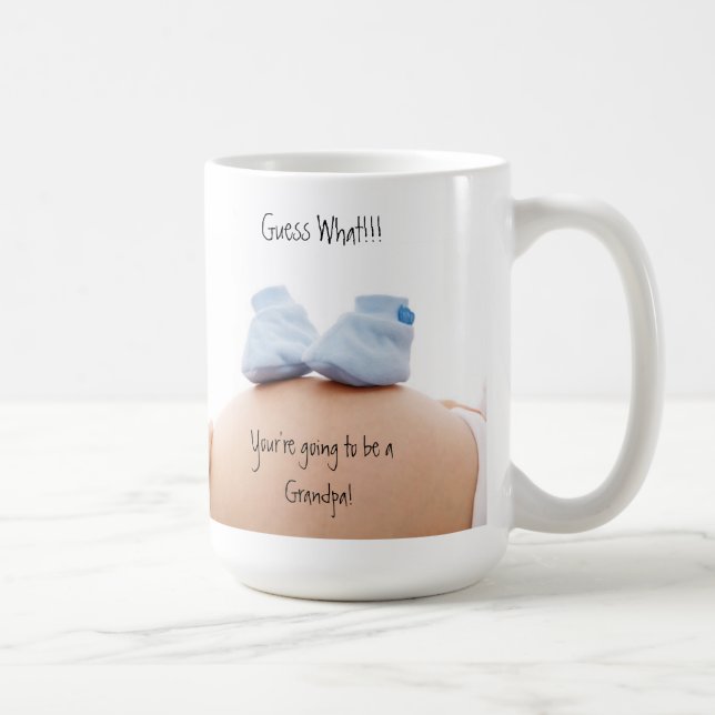 Guess What! Pregnancy Announcement Mug (Right)