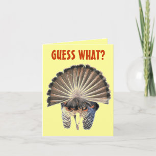 Guess What? Turkey Butt! Card Note