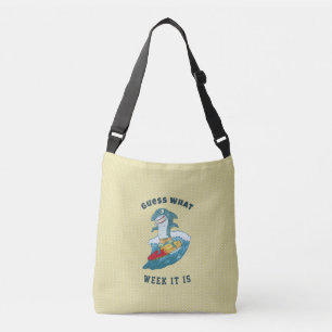 Guess What Week It Is Funny Shark Humour Gift Crossbody Bag