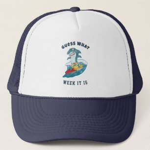 Guess What Week It Is Funny Shark Vintage Trucker Hat