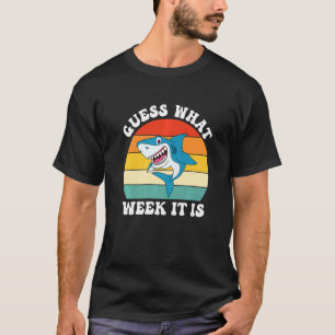 Guess What Week It Is Vintage Shark Kids Men T-Shirt