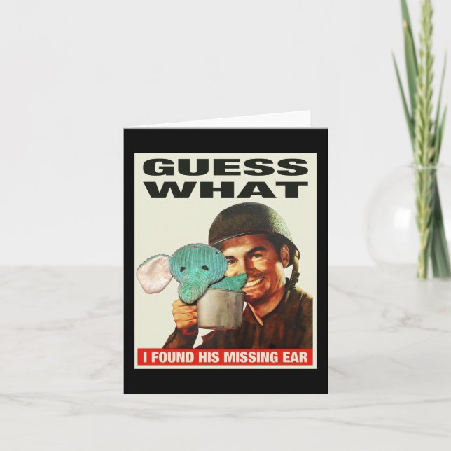 Guess What WWII Poster Notecards (Front)