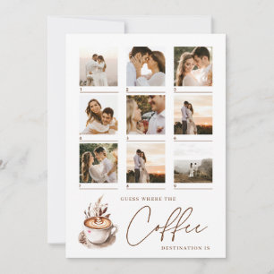 Guess where the Coffee Destination Bridal Shower Card