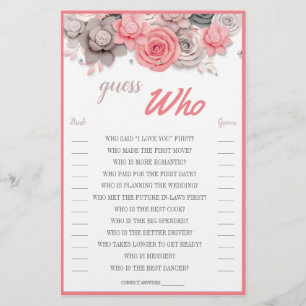 Guess Who Card