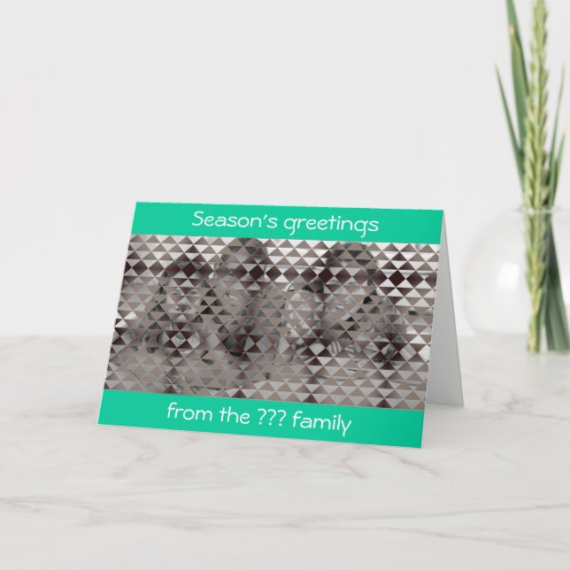 Guess who Christmas card (Front)