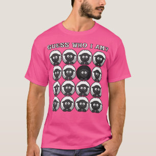 Guess Who I Am Sheep Funny Animal Farm Farmer Shee T-Shirt