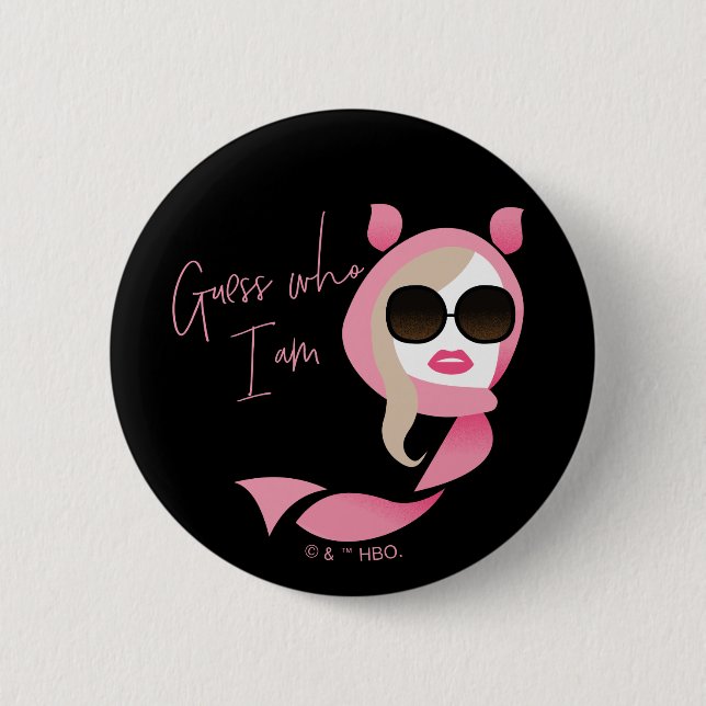 Guess Who I Am - The White Lotus 6 Cm Round Badge (Front)