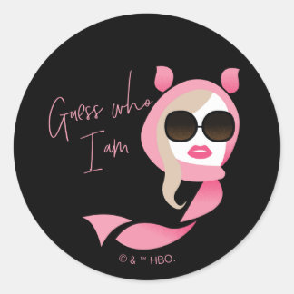 Guess Who I Am - The White Lotus Classic Round Sticker