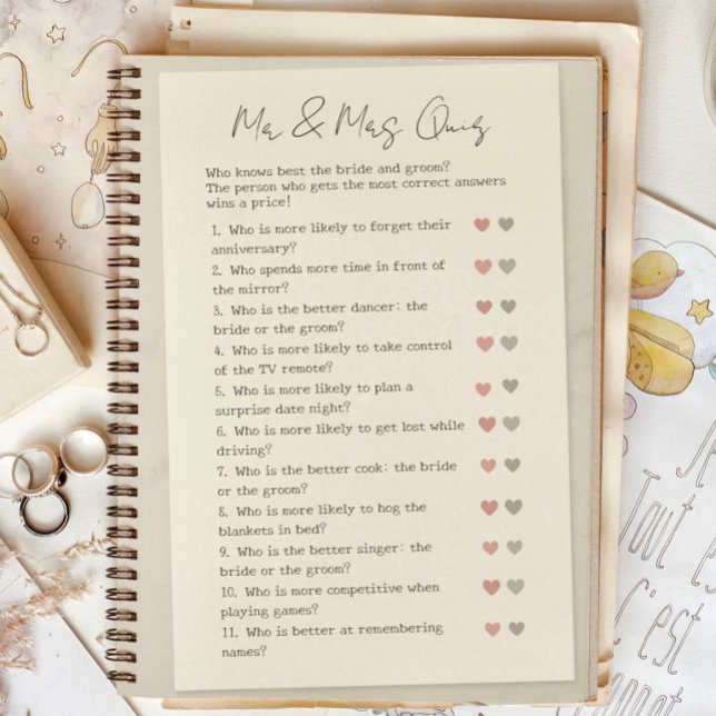  Guess Who Minimalist Wedding & Bridal Shower Game (Creator Uploaded)