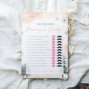 Guess Who, Mummy or Daddy - Baby Shower Game