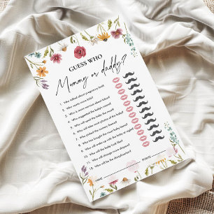 Guess Who   Mummy or Daddy   Baby Shower Game