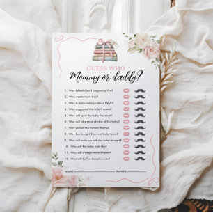 Guess Who   Mummy or Daddy   Baby Shower Game