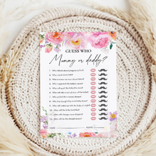 Guess Who   Mummy or Daddy   Baby Shower Game