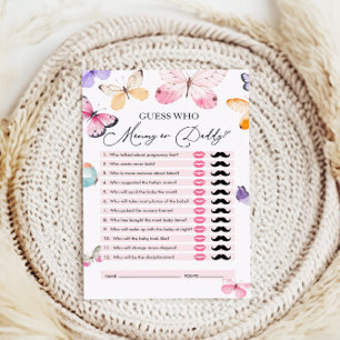 Guess Who, Mummy or Daddy, Bear Baby Shower Game