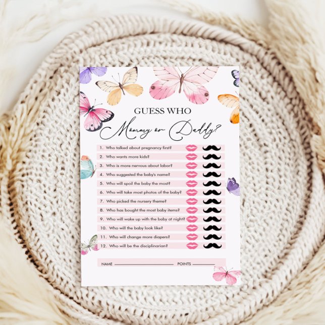 Guess Who, Mummy or Daddy, Bear Baby Shower Game (Creator Uploaded)