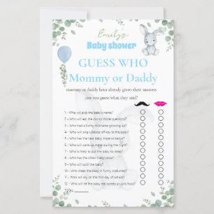 Guess Who? Mummy or Daddy Boy Baby Shower Game