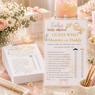 Guess Who? Mummy or Daddy Boy Baby Shower Game
