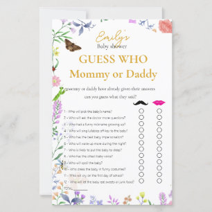 Guess Who? Mummy or Daddy Girl Baby Shower Game