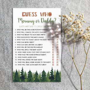 "Guess Who.." Woodland Baby Shower Game