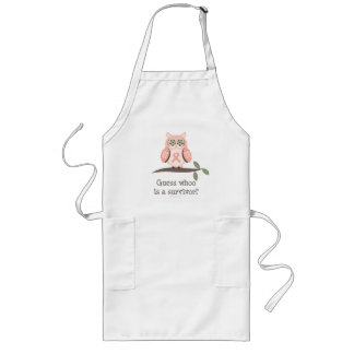 Guess Whoo Survivor Pink Ribbon Owl Apron