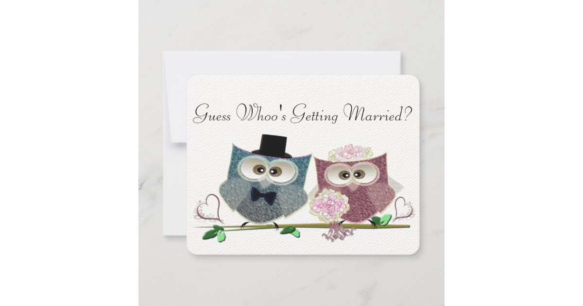 Guess Whoo's Getting Married, Wedding Invitation | Zazzle